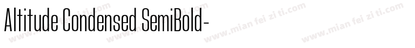 Altitude Condensed SemiBold字体转换
